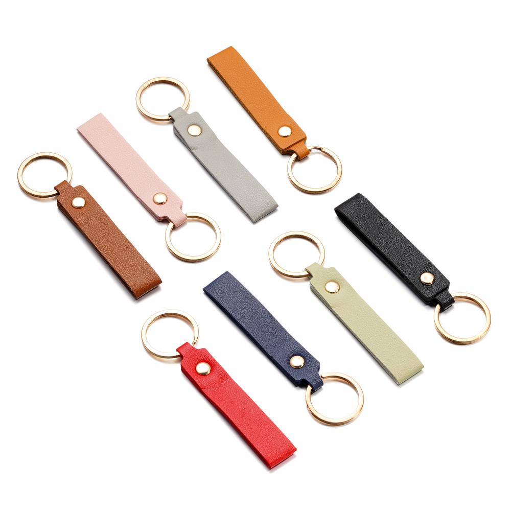 1/5pcs PU Leather Keychain Business Gift Leather Key Chain for Men Women Car Key Strap Waist Wallet KeyChains Keyrings