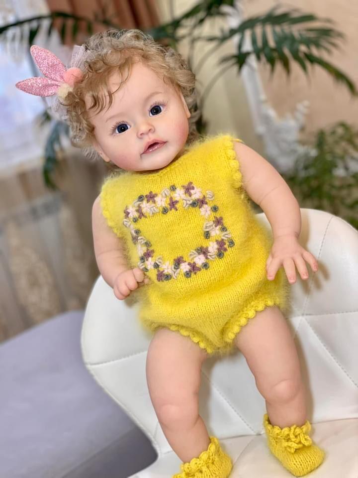 60cm Realistic Reborn Baby Doll with 3D Skin - SUESUE 60 cm