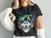 Howl Patrol T-Shirt, Husky Dog Tee, Aurora Borealis Shirt, Northern Lights Design, Animal Lover Gift, Graphic T-Shirt