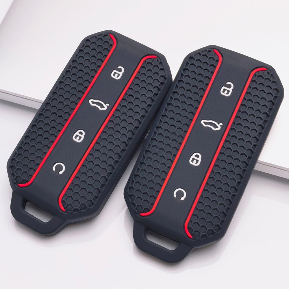 Smart Remote Key Shell Protector for Chery Jaecoo 5 J5 J7 Tiggo 9 Arrizo 8 OMODA 5 Jetour Honeycomb Texture Racing Stripe Remote Key Case Protector