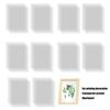 62KD 50Pieces Clear Crafts Acetate Sheets Heat Resistant Blank Plastic Stencils for Vinyls Cutting Quilting and Scrapbooking