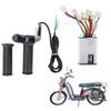 48V 1000W Electric Bike Motor Brushed Speed Box Controller with Throttle Swing Grip Accessory