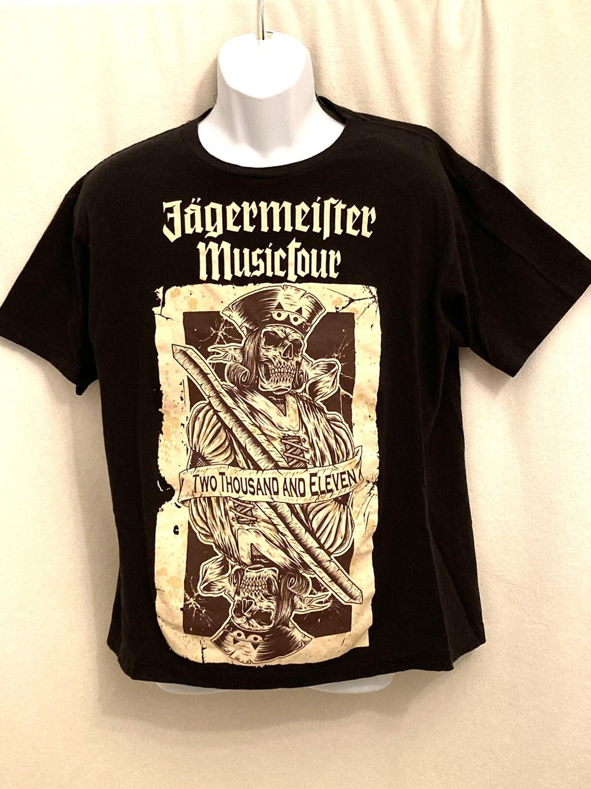 Jagermeister Music Tour 2011 Double Sided T-shirt Sz L XXL