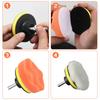 11Pcs Car Buffing Pads For Drill Polishing Kit, 3Inch Foam Polishing Pads, Car Buffers And Polishers Kit, Wool Pads Wax Buffer Drill Polisher