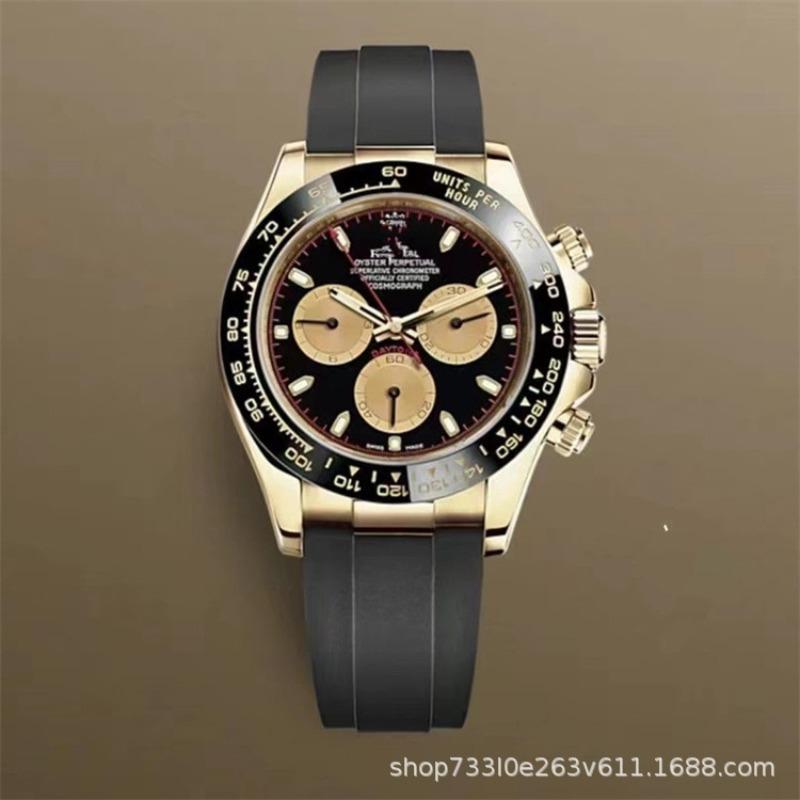 Montre Daytona Di Panda Bleu Glace Homme Montre Mécanique Entièrement Automatique Trois Compteurs Six Aiguilles Multifonctionnel Danny Road Chronographe