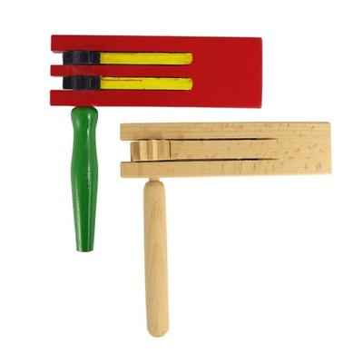 Wood Castanets Toys Mexicans Matraca Kids Percussion Wood Ratchet Noise Makers
