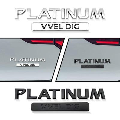 PLATINUM VVEL DIG Kofferraum-Aufkleber, Emblem, Abzeichen, Styling, Fender-Logo für Patrol Armada Y62 2013–2017