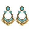 Exotic Ethnic-Style Long Dangle Earrings for Women: Retro Bohemian Turquoise Ornaments