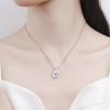 Caibao Ice Flower Cut High Carbon Diamond Pear Shaped Pendant Fashionable, Simple, Light Luxury Water Drop Necklace