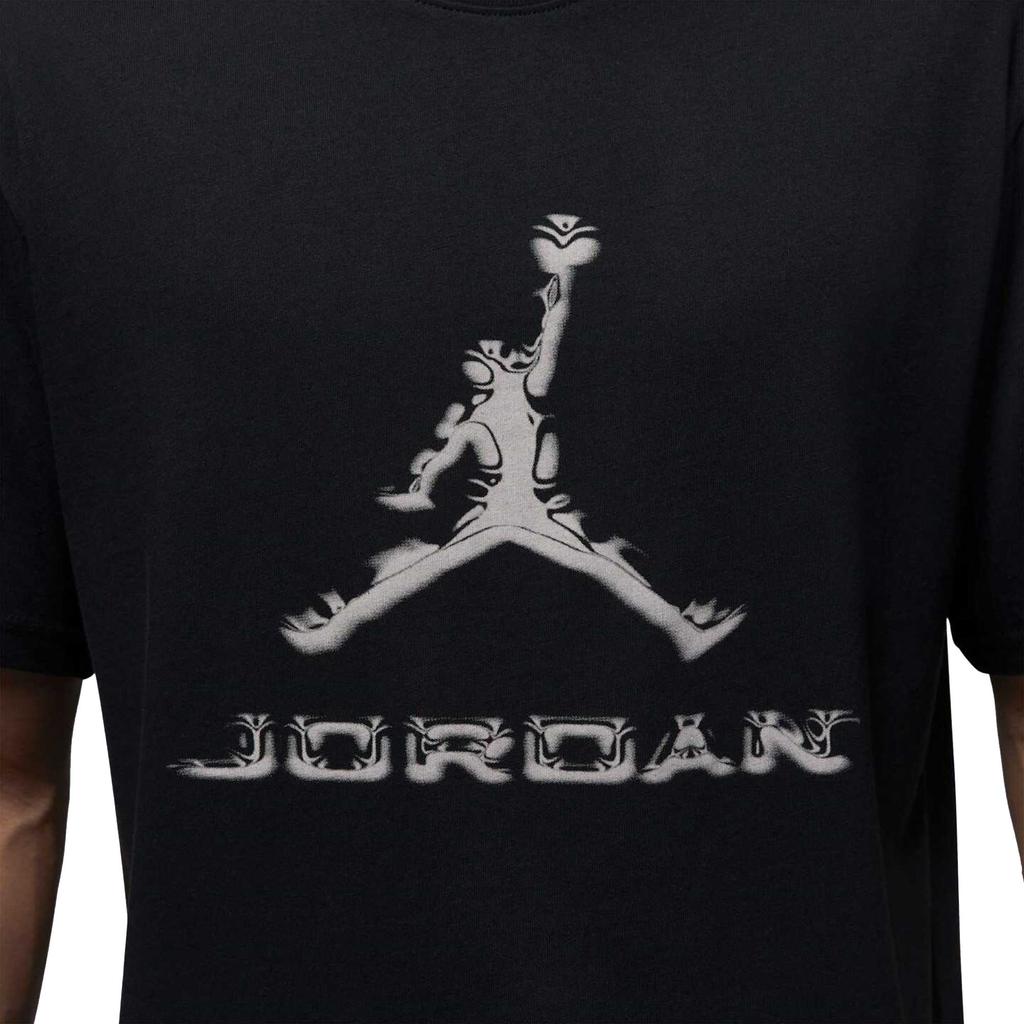 Jordan Dri FIT T Shirts Men's Black Crew Neck Moderate HQ9092-010