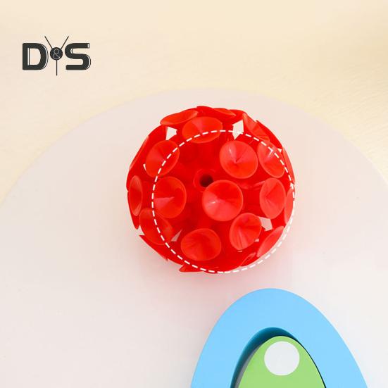 9CM 3D Suction Cup Ball Anxiety Stress Relief TPR Sticky Ball Toss Game Reusable Lightweight Mini Portable Kids Adults Sphere Toy