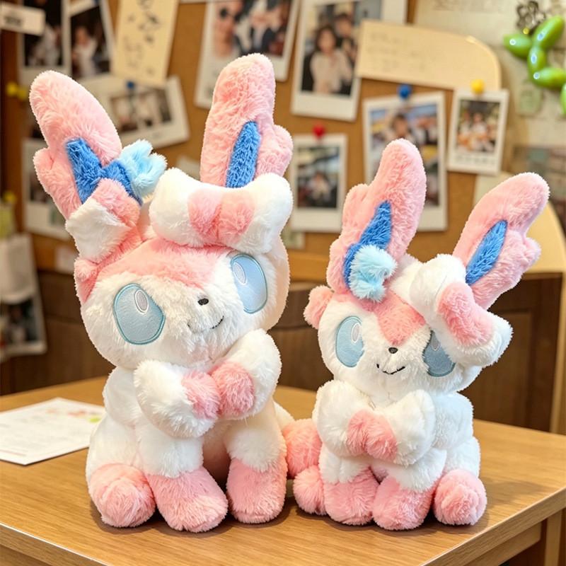 Peluche Sylveon con Pelo Corto per Bambini e Collezionisti