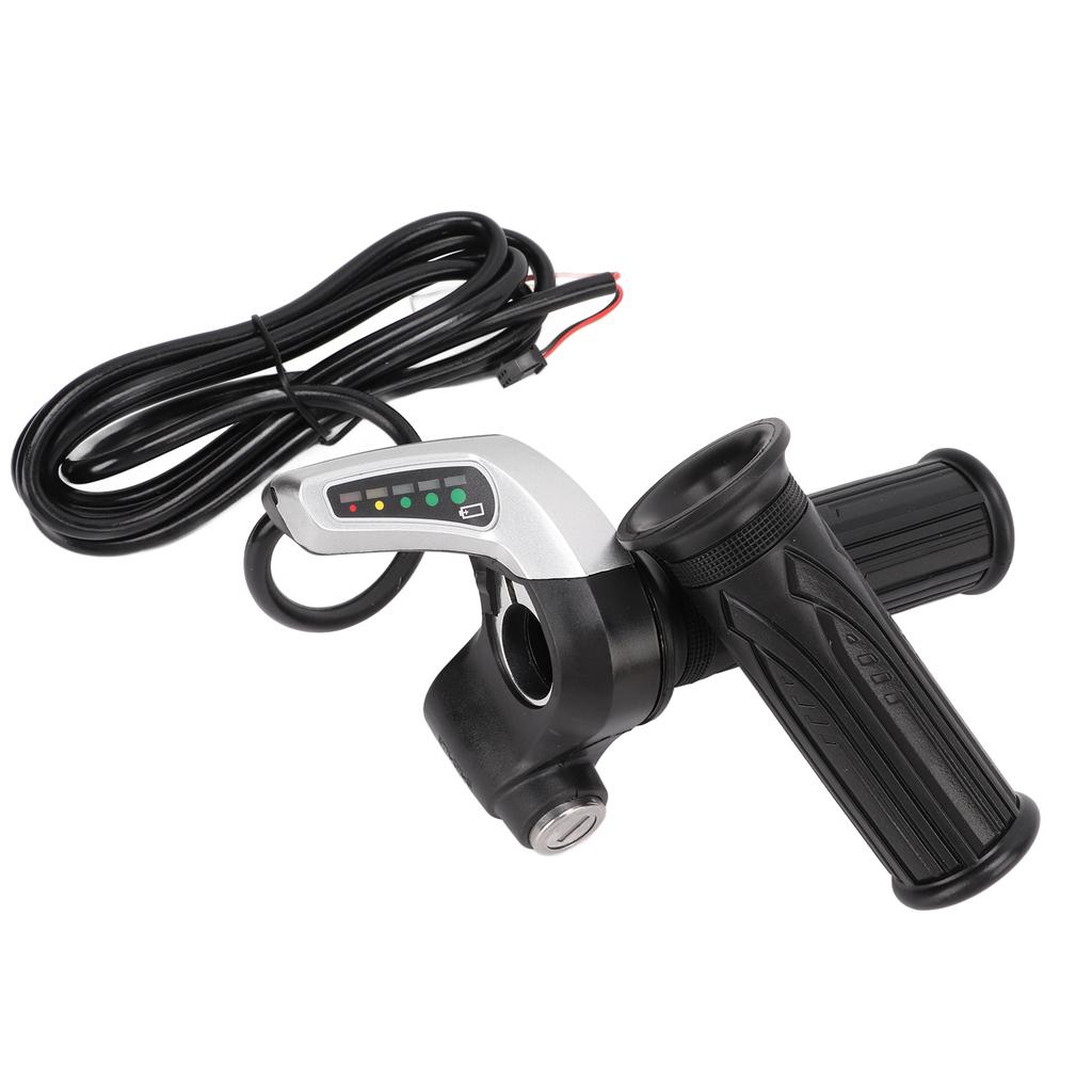 1 Pair Electric Bike Throttle Grip Universal Electric Scooter Wire Twist Throttle Grip with LED