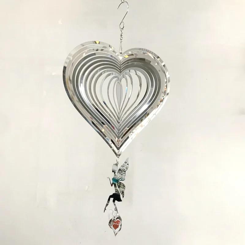 Fairy Wind Spinner Garden Wind Chimes Hanging Decorations Outdoor Wedding Kawaii House Home Room Decor Bell Valentine's Day Gift