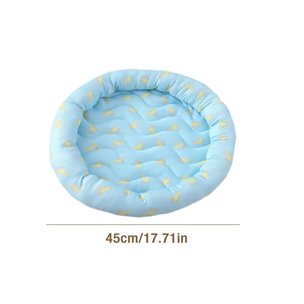 Round Pet Cooling Mat Summer Pet Cooling Pad Cat cooling mat dog mat ice silk cool pet mat Pet Supplies for Hot Weather S