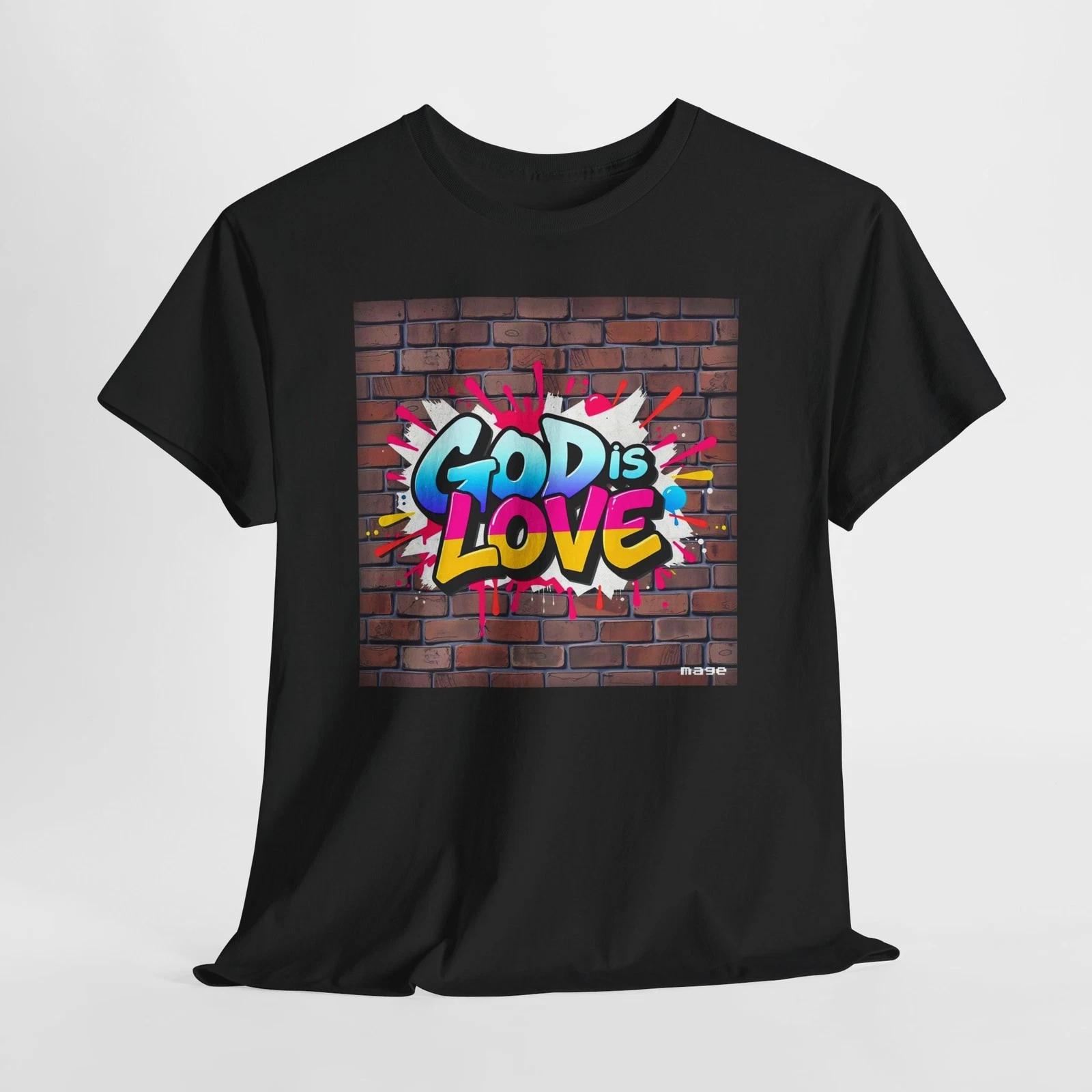 Colorful God is Love Graphic Tee for All Occasions, Unisex T-Shirt, [...] S
