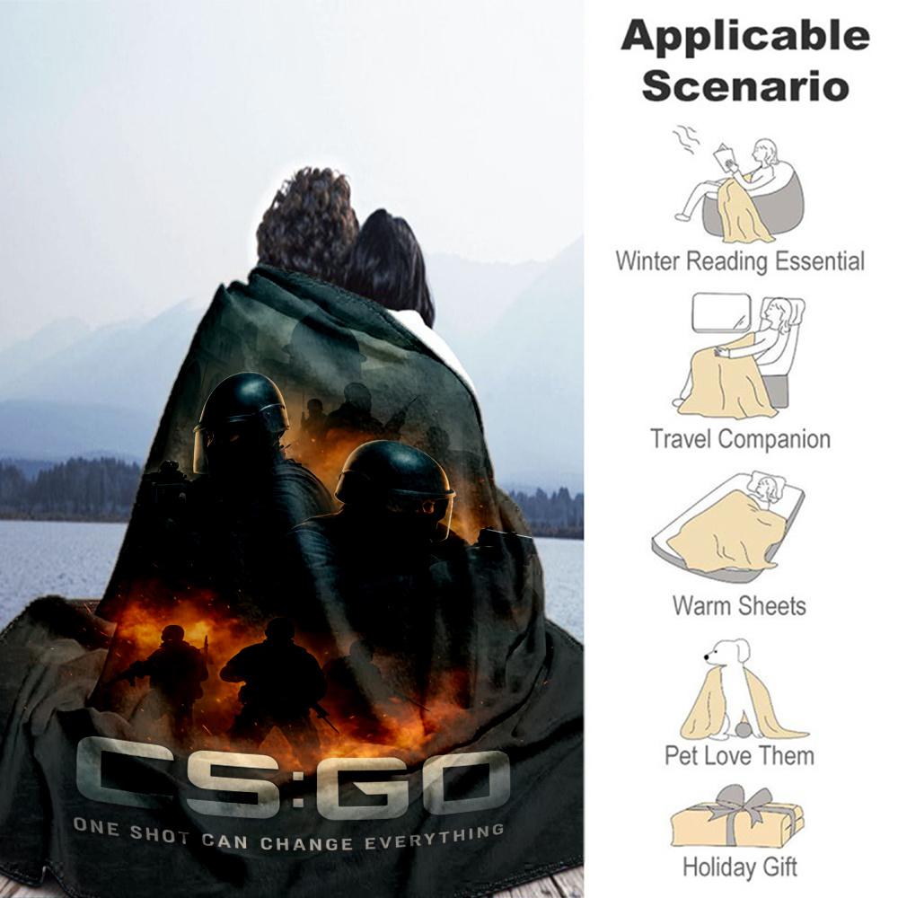 Csgo2 Blanket, High quality Comfortable for All Seasons, Home Decor, Warmth and Comfort