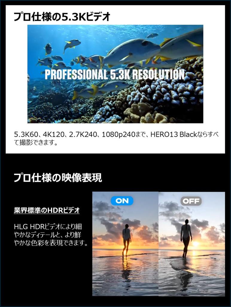 GoPro HERO13 Black Ultra Wide Edition Action 13x Slow 1900mAh Suitable for Various Weather Camera, 5.3K/60fps + 4K120fps, Waterproof, HLG-HDR Video,