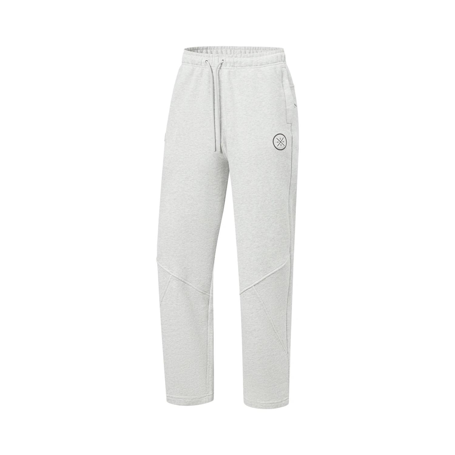 Li-Ning Wade Series Solid Color Lace-Up Simple Soft Versatile Casual Pants Men bottoms AKLW073-2 L