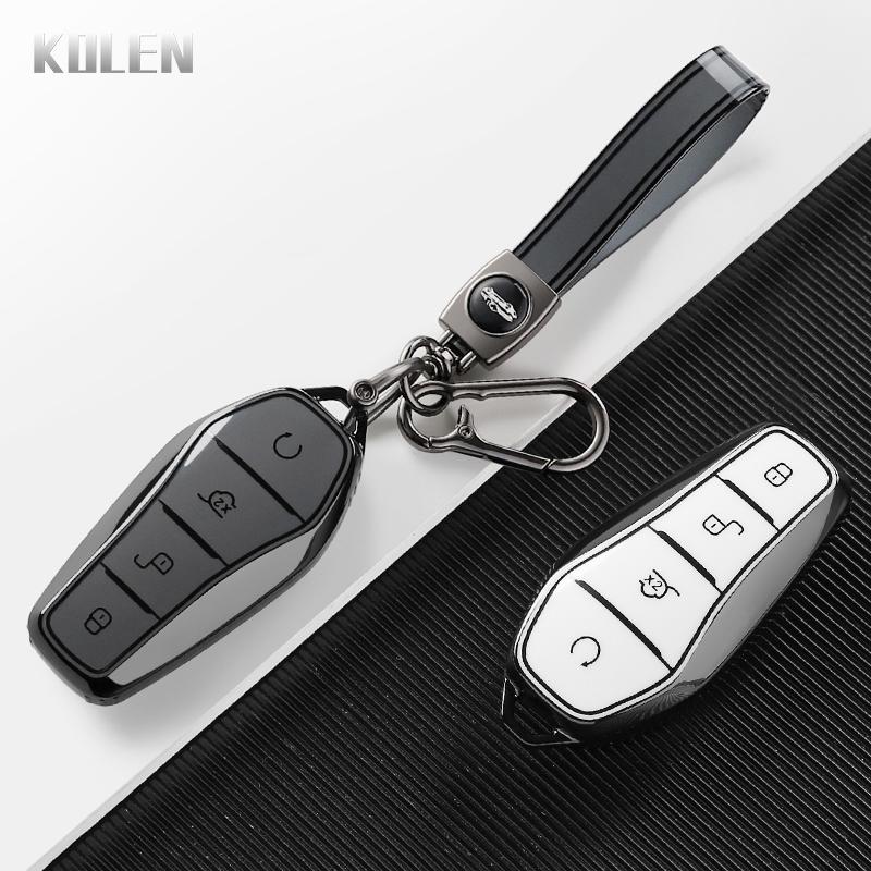 Tpu Auto Smart Key Fob Cover Case Fit For Byd Song Plus Atto 3 Han Ev Tang Dm Qin Seal Dolphin Protected Key Ring Remote Housing Auto Accessories