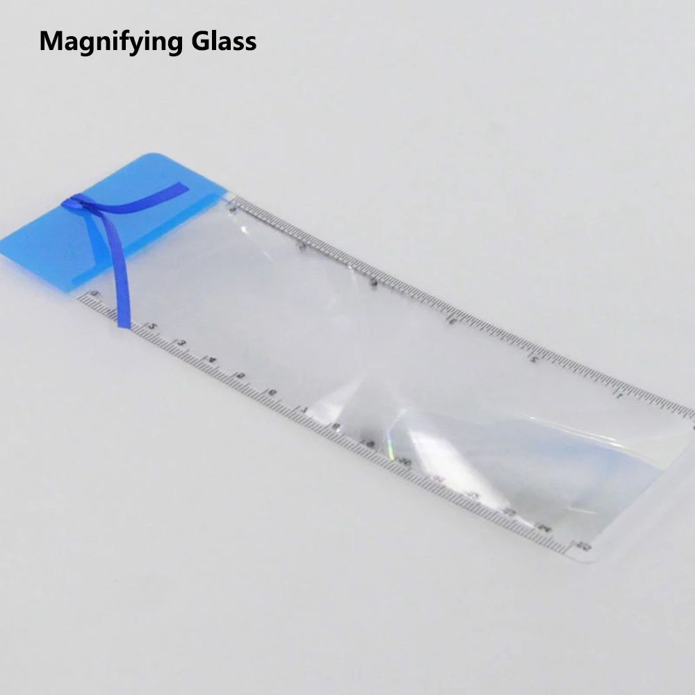 

3 шт. портативные карты типа ПВХ микроскоп закладки лупы увеличительное стекло 3X
