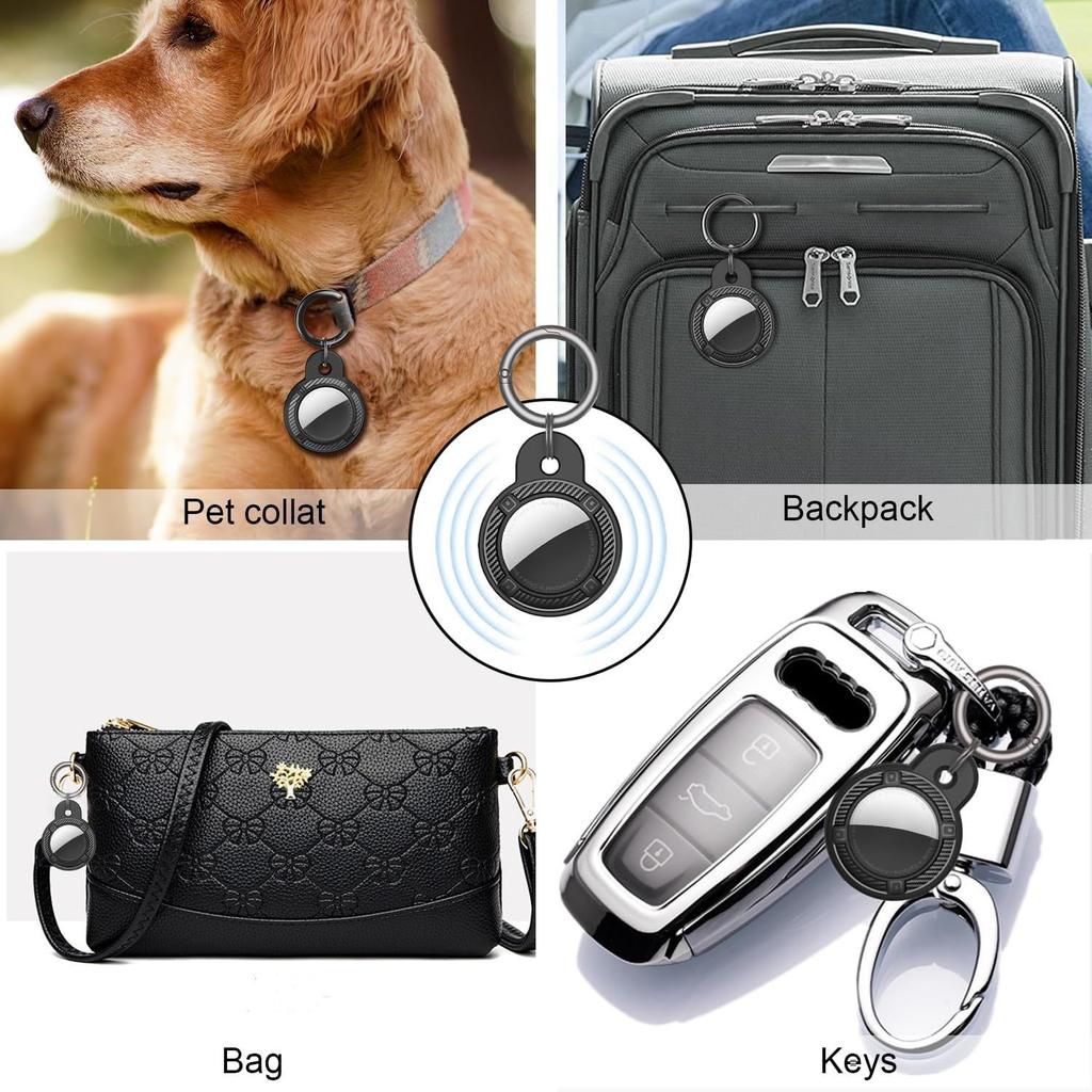Cross-border application AirTag protective case anti-lost Apple airtag carbon fiber pattern tpu tracker protective case