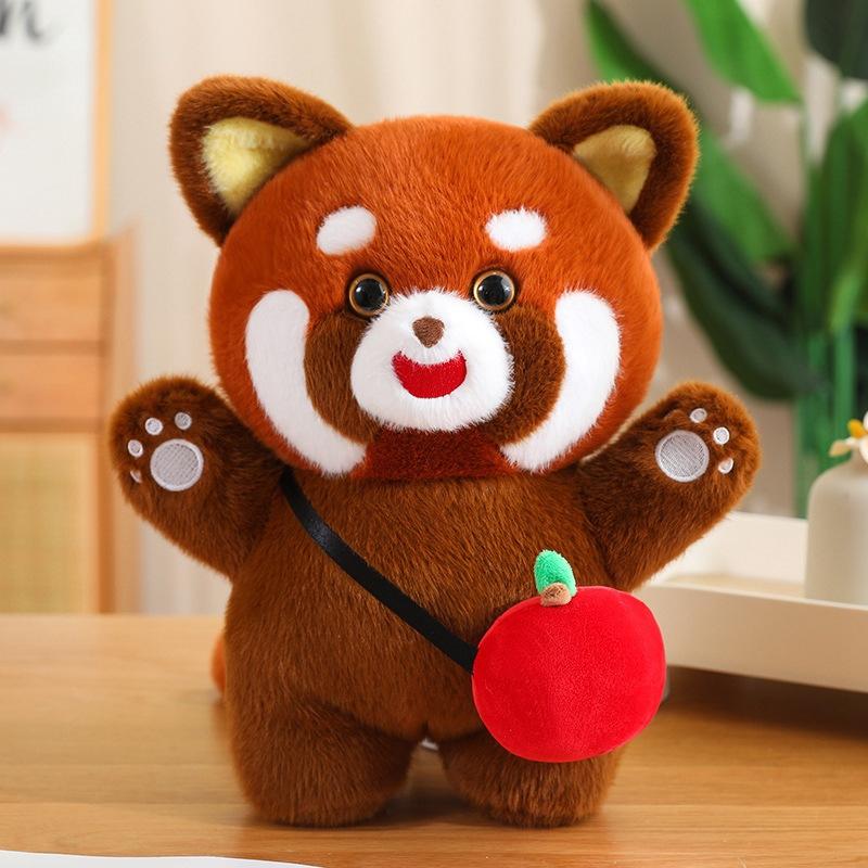 Cute Cute Little Panda Doll Plush Toy Little Raccoon Doll Children Soothing Rag Doll Girl Birthday Gift