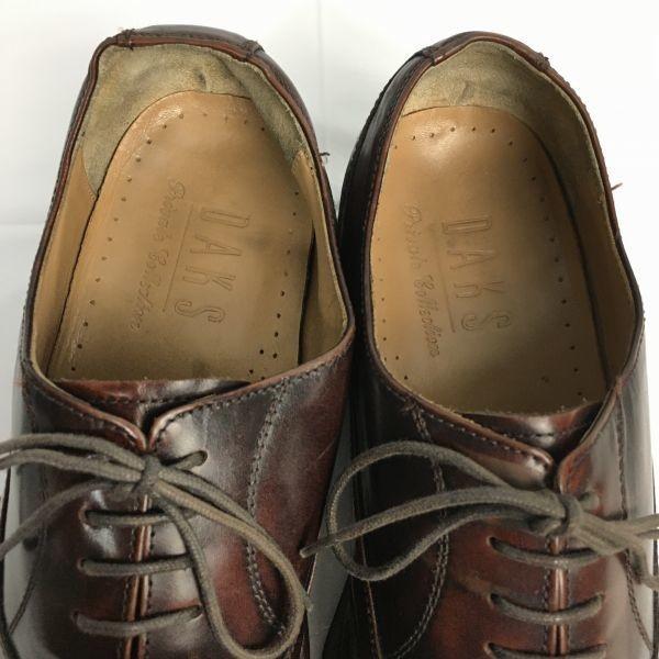 Vintage DAKS Wingtip Business Shoes Brown size 40.5 25.0-25.5 Men's(USED)