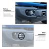 2x Front Fog Light Lamp Cover Trim Guard Accessories For Ford Bronco + Black