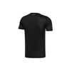 Li Ning Brand Logo Round Neck Short Sleeve T-Shirt Men Tops Black ATSL053-6