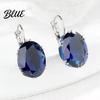 Unique Design Earrings 46024 Pairs Teardrop Lightweight Sparkling Cubic Drop