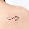 Love Mobius Ring Tattoo Sticker Advanced Sense Niche Simple Personality Small Fresh Tattoo Sticker