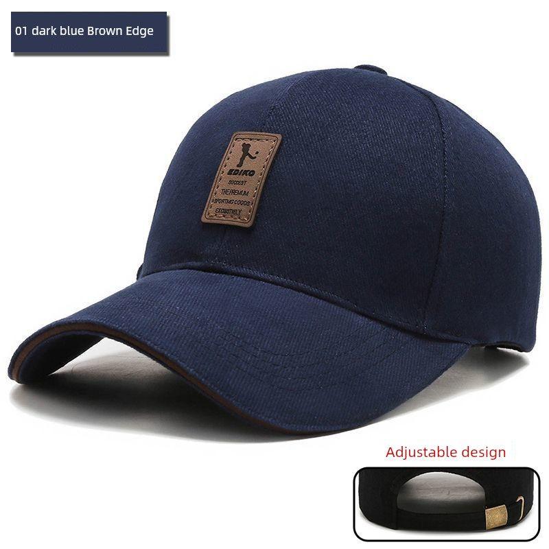

[Pure Cotton] Hat Men s and Women s Spring & Fall Outdoor Baseball Cap Easiest for Match Fashion Peaked Cap K-style Casual Hat Sun Hat Tibetan Blue Adjustable