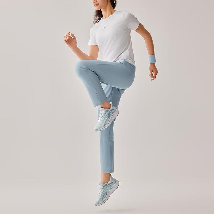 Skechers SS25 Breathable Casual Fashion Comfortable Straight Leg Cool Knit Sports Pants Women pants Ashley-Blue P225W153-0216
