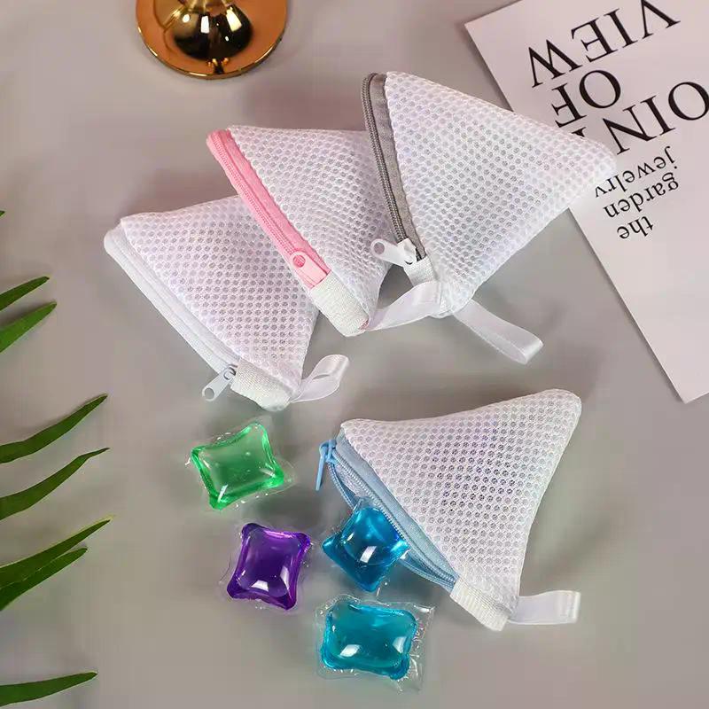 1pcs 10x10cm Laundry Sock & Small Item Storage Bags With Zipper Closure - Heavy-Duty Mesh Laundry Bags With Corner Design