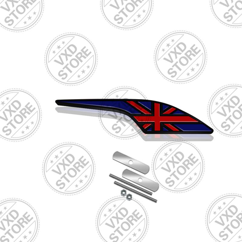 3D UK British Flag Grille Emblem METAL Rear Trunk Car Badge sticker For Abarth Land Rover Jaguar Skoda seat MINI Copper Fiat SS10