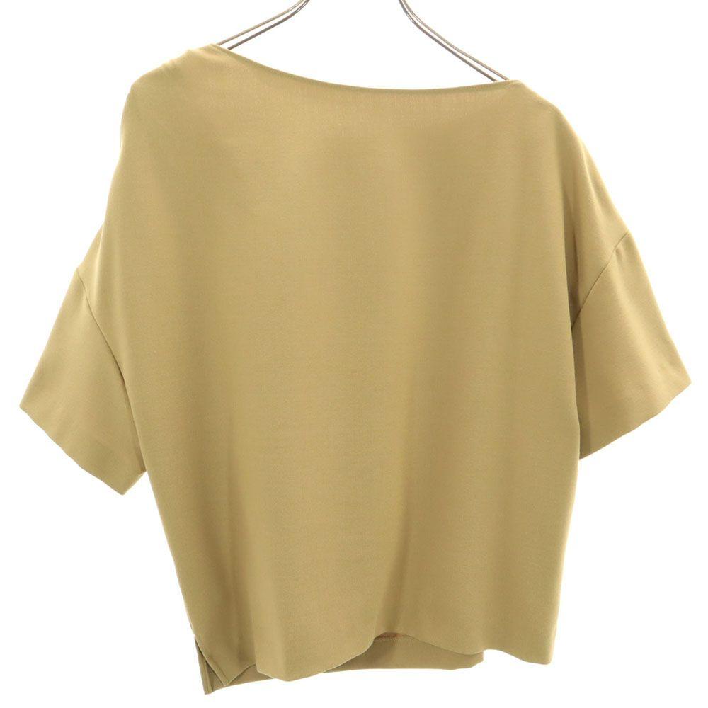 ADORE made in Japan Short sleeve Cut 38 Brown Shoulder ribbon Women Used