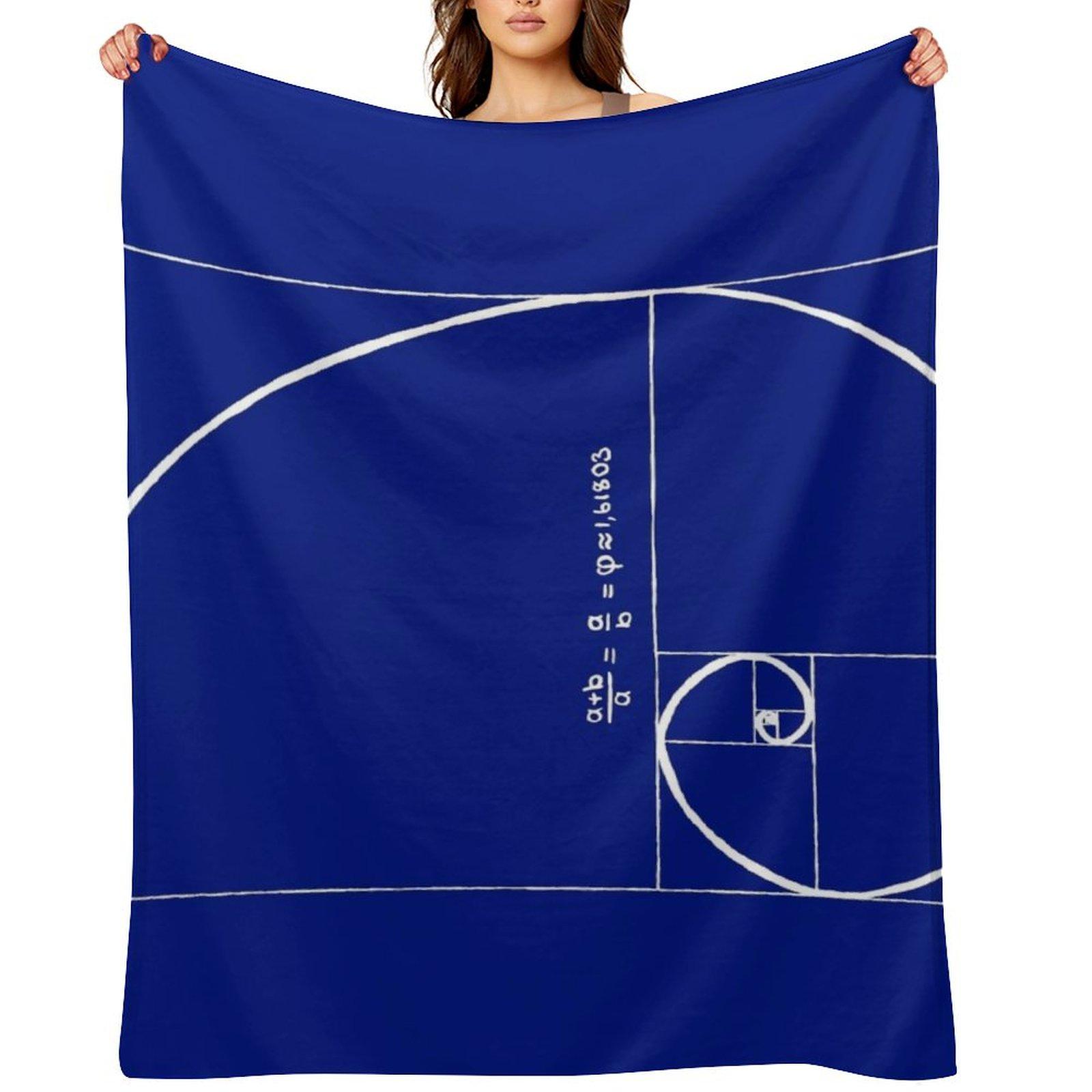 Fibonacci Throw Blanket Beautifuls Flannel Fabric Soft Quilt Blankets 30x40in
