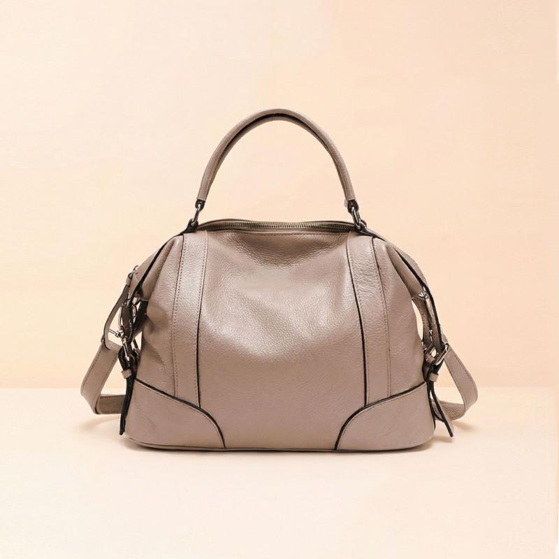 

Original Explosive Genuine Leather Women s Bag Large Capacity Boston Crossbody Stylish Handbag Small size: 30.5 x 13 x 22CM