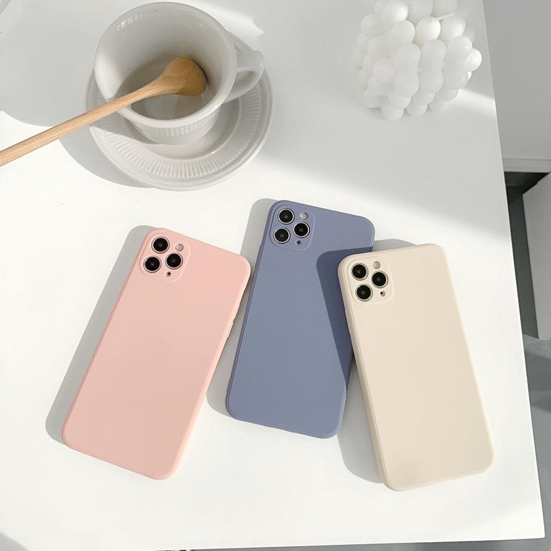 Rubik's Cube Imitation Liquid Silicone 16 for Apple Phone Case for IPhone17proFor13 Soft 11 Simple 12/X/8 Set