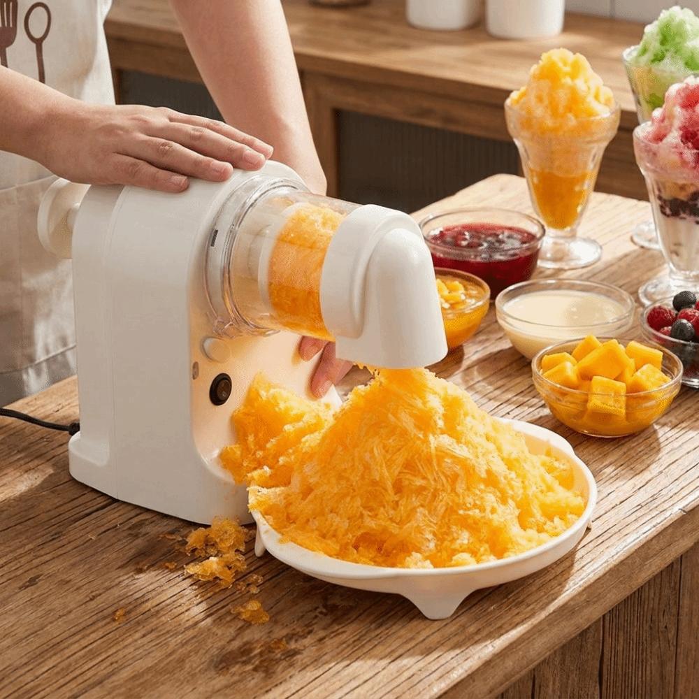 Wireless Electric Ice Crusher Detachable Large Capacity Shaved Ice Machine with Ice Molds Rechargeable Automatic Smoothie Maker