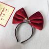 Merry Christmas Decor Bowknot Hair Hoop Christmas Children Hair Clip  Christmas Costume Dress Up