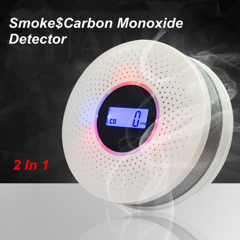 Buy Carbon Monoxide Smoke Detector Household Fire Prevention Smoke Alarm CO&Smoke at affordable