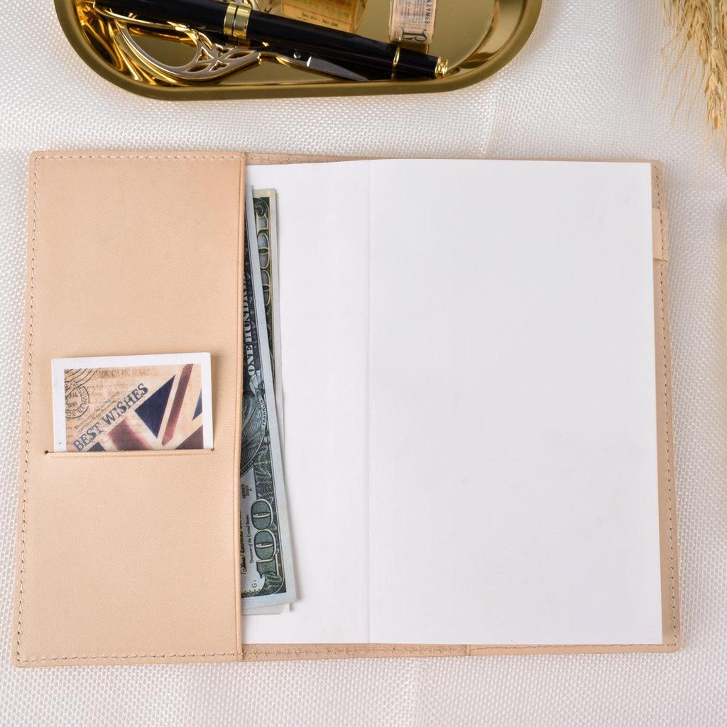 Genuine Leather A5/A6/B6 Notebook Cover - Top Layer Vegetable Tanned Protective Envelope Case