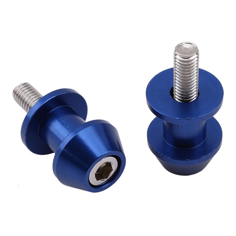 8/10mm Aluminium Motorradständer Schwingarmspulen Slider StänderSchraube Schwingarm Motorradzubehör 2 Stück/Packung