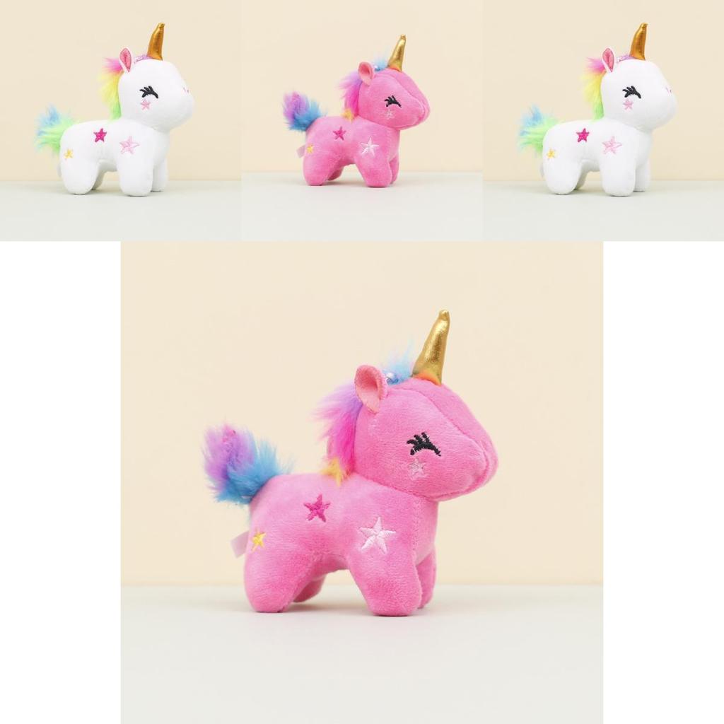 Adorable Unicorn Plush Keychain Cute Stuffed Animal Wedding Gift Bag Charm
