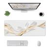 Glitter Gold Marble Mouse Pad Black White Swirl Fluid Vein Pattern Non Slip Desk Mat Gamers Office Home Keyboard Desktop Decor