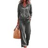 Women's Casual Hoodie Jacket Set for Fall and Winter, Comfortable Fashion Outfit