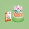 Small Children Puzzle Particle Building Block Flower Flexing Potted Model Toy