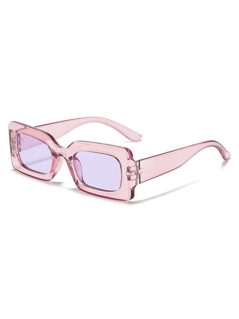 Y2K Bold Rectangle Sunglasses Multi Color Choices UV Protection Fashion Daily Wear Eyewear KJ102